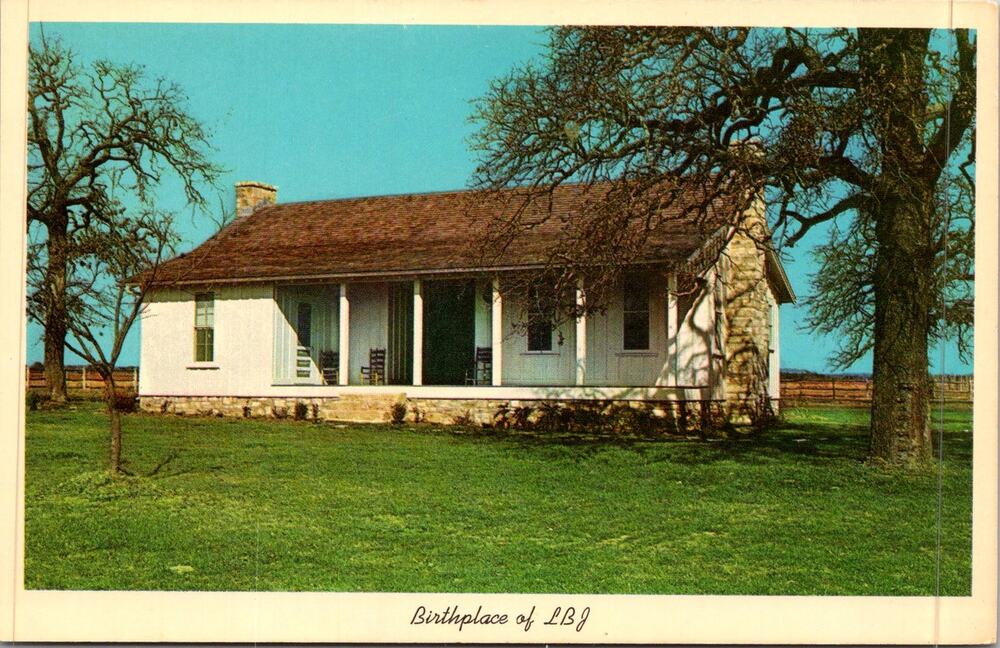 Birthplace of Lyndon B. Johnson Stonewall TX Vintage Postcard SP17-25
